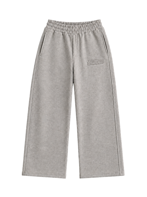 Signature Sweatpants Product V1 Grey Melange. Graue Maison De La Rue Sweatpants, Vorderansicht.