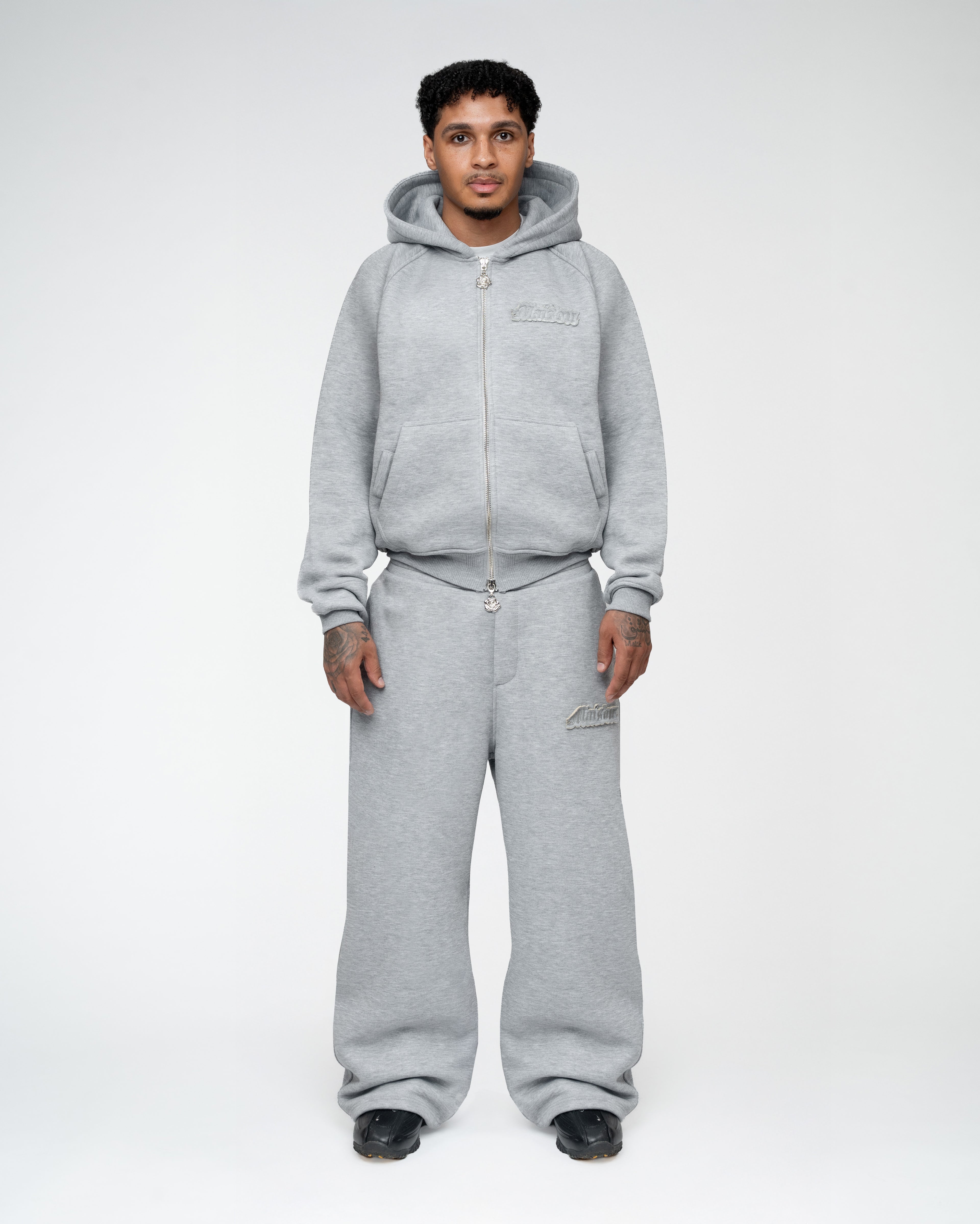 Signature Tracksuit Grey Melange