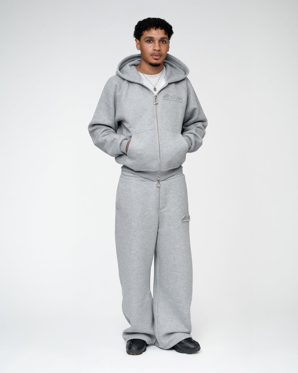Signature Tracksuit Grey Melange
