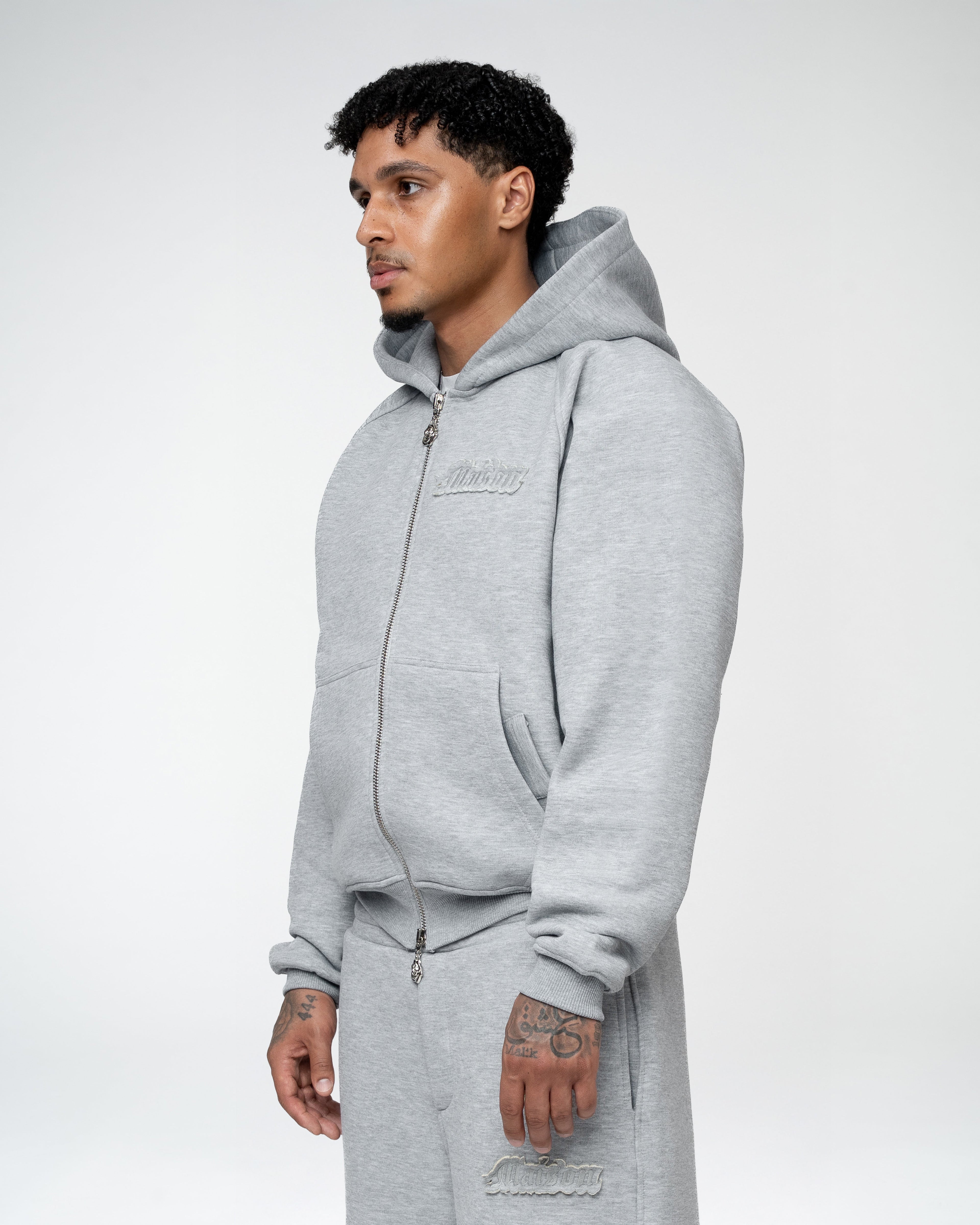 Signature Hoodie Grey Melange