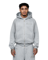 Signature Hoodie Model V1 Grey Melange