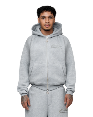 Signature Hoodie Grey Melange