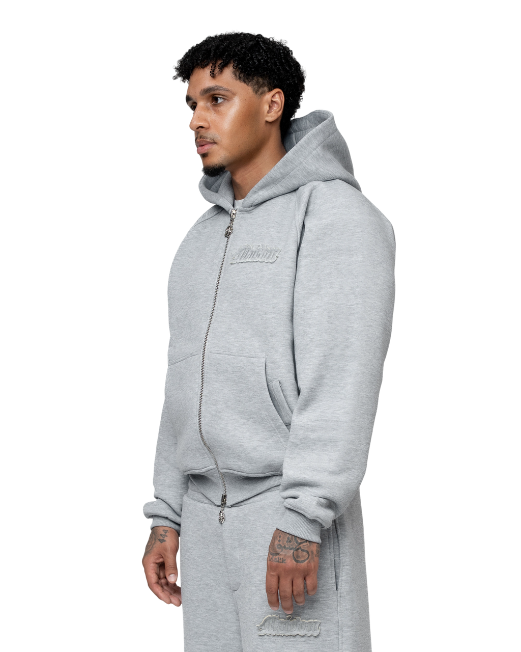 Signature Hoodie Model V2 Grey Melange