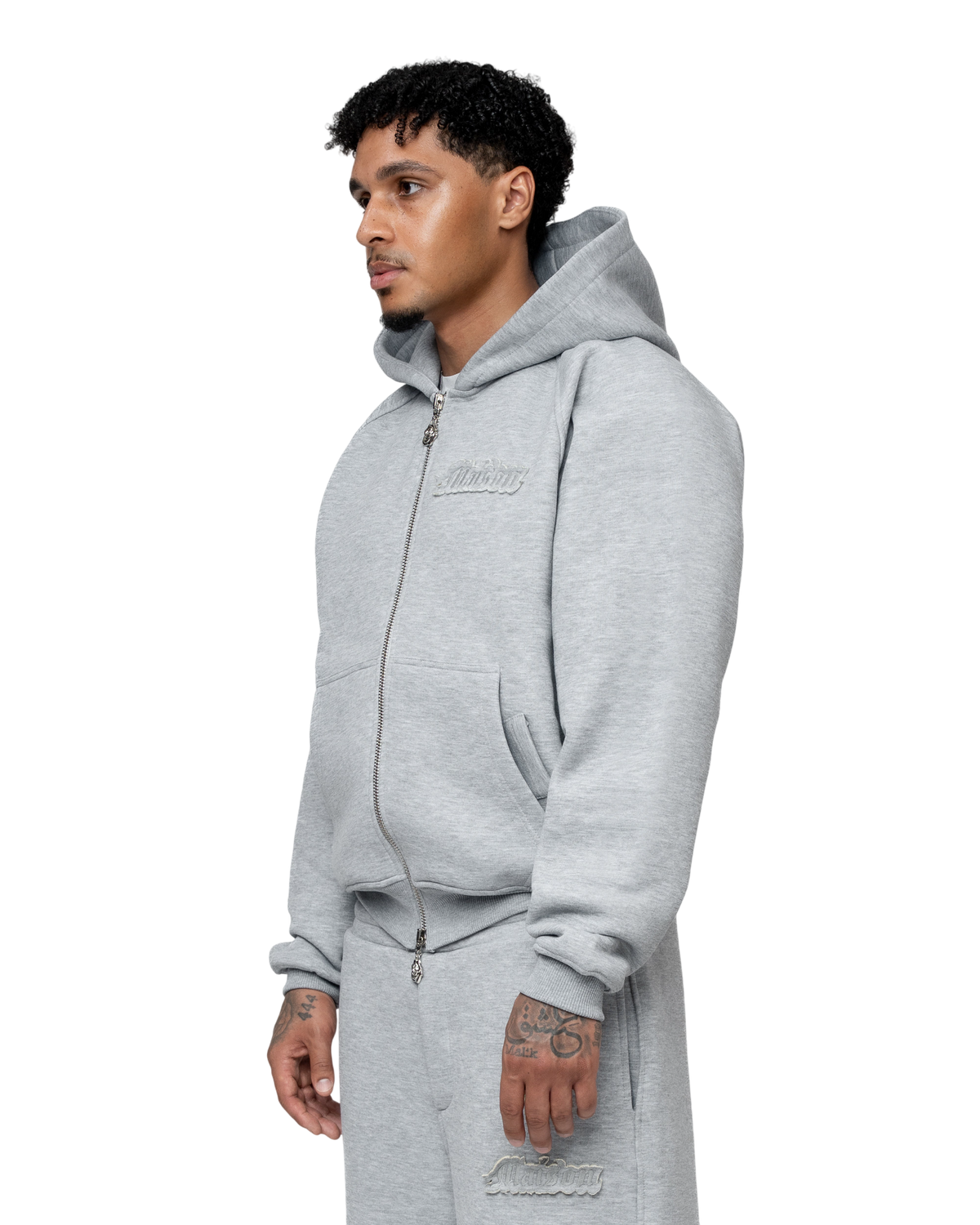 Signature Hoodie Model V2 Grey Melange