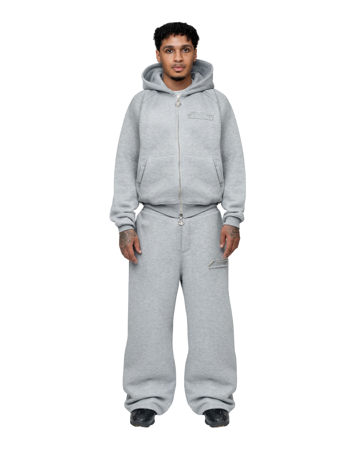 Signature Tracksuit Model V1 Grey Melange