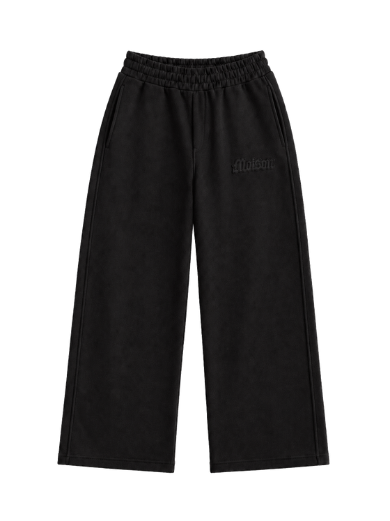 Signature Sweatpants Product V1 Black. Schwarze Maison De La Rue Sweatpants, Vorderansicht.